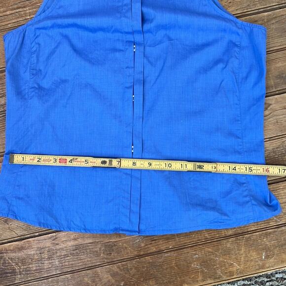 Women’s Armani Collezioni sleeveless blouse blue size 6 - Picture 8 of 10